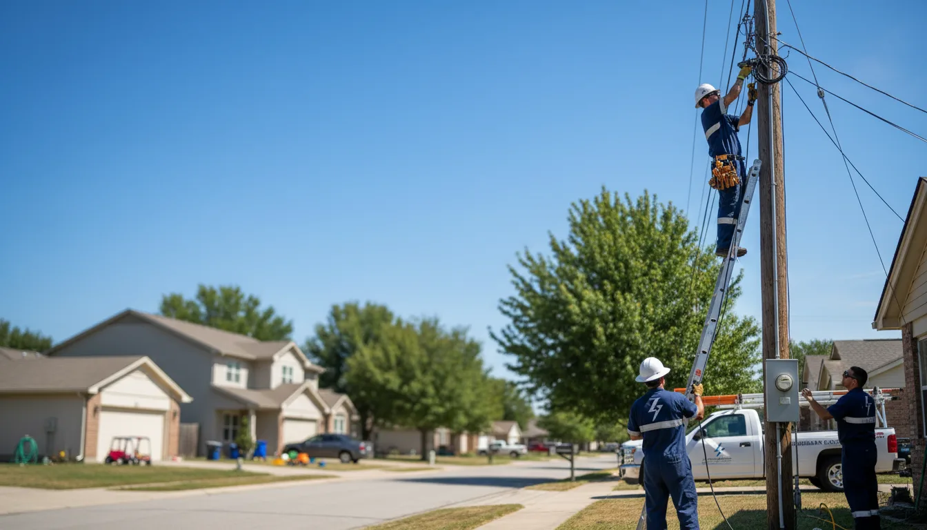 Residential electrician providing installation services in Benham, KY
